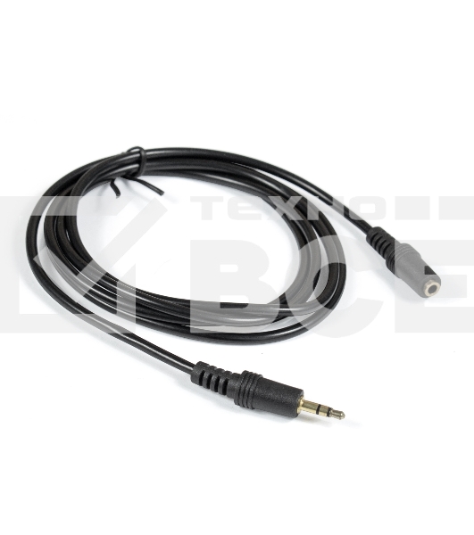 Удлинитель звуковой Exegate EX-CCA-423-1.5 (3.5mm Jack M/3.5mm Jack F, 1,5м, позолоченные контакты)
