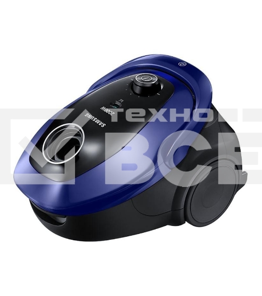 Пылесос Samsung VC20M251AWB синий, 460/2000 Вт, уборка сухая, пылесборник мешок 2.5 л