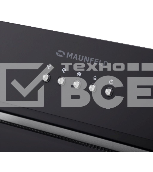 Вытяжка встраиваемая Maunfeld TRAPEZE 602IG черный управление: кнопочное (1 мотор)