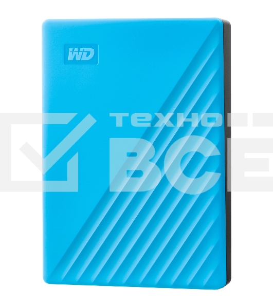 Накопитель Portable HDD 5TB WD My Passport (Blue), USB 3.2 Gen1, 107x75x19mm, 210g /12 мес./