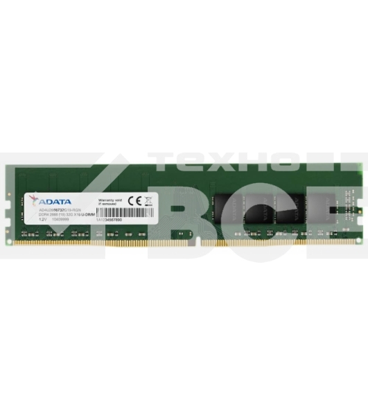Оперативная память ADATA Premier, DDR4, 8GB (1x8GB), 2666MHz, CL19, DIMM