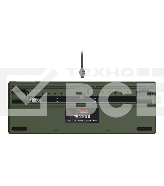 Клавиатура A4Tech Bloody S98 Aviator механическая зеленый USB for gamer LED (S98 AVIATOR)