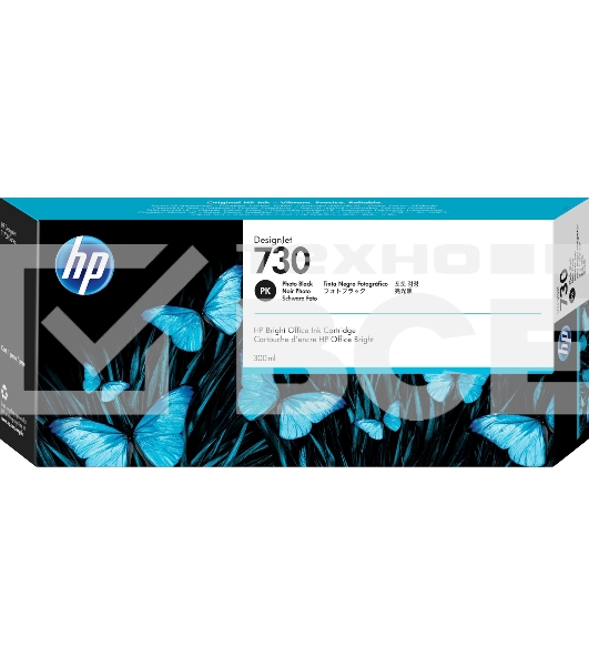 Картридж HP 730 черный для DesignJet T1700 (44