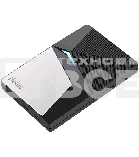 Накопитель внешний  SSD External Netac 2.0Tb Z7S <NT01Z7S-002T-32BK> (USB3.2, up to 550/480MBs, 89х60х11.5mm, Aluminium+Steel+Plastic)