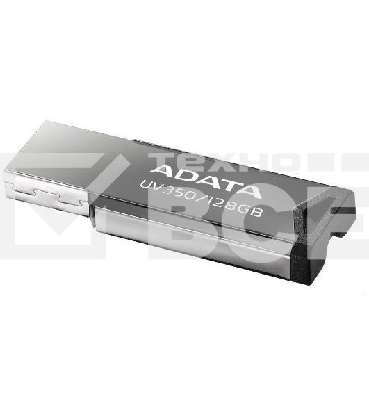 Флешка USB A-Data 128Gb UV350 AUV350-128G-RBK USB3.0 серебристый