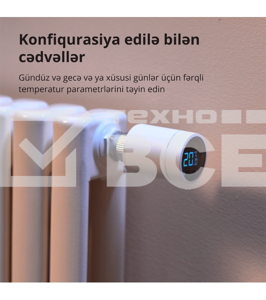 Термоголовка Aqara Smart Radiator Thermostat E1 (SRTS-A01) для радиат. резьбовой