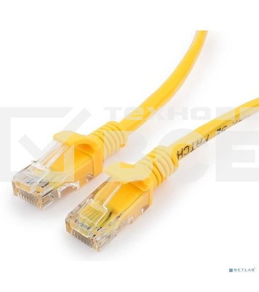 Патч-корд медный UTP Cablexpert PP10-2M/Y кат.5e, 2м, литой, многожильный (жёлтый)