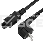 Кабель питания для ноутбука 3.0m, Евровилка угловая - С5, черный, 3*0,5mm, GCR-54408, фото2