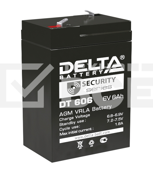 Батарея Delta DT 606 (6V, 6Ah)