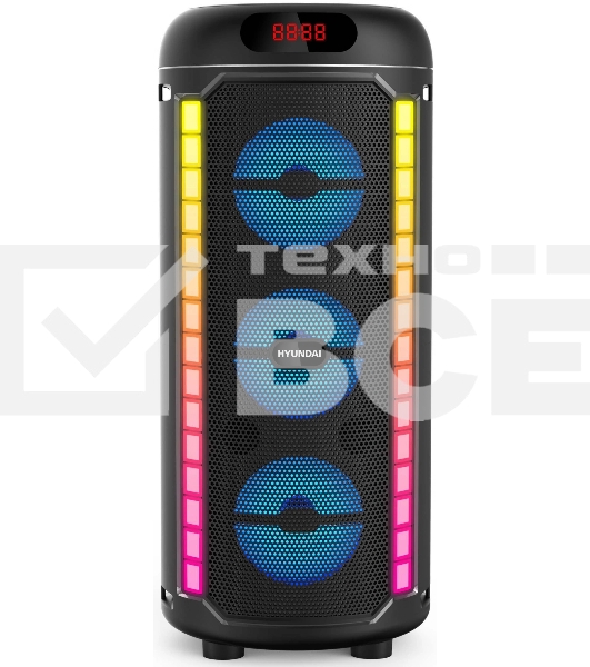 Минисистема Hyundai H-MC1221 черный 15Вт FM USB BT SD/MMC