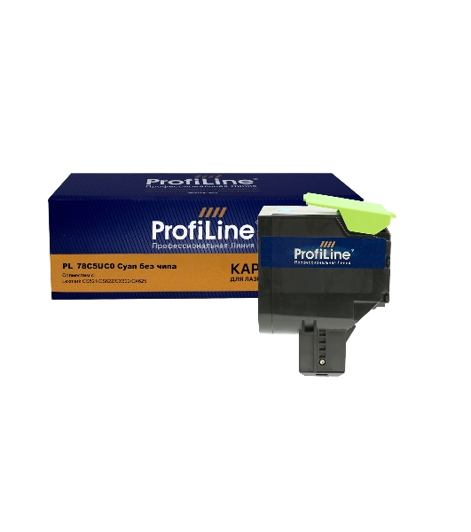 Картридж ProfiLine PL-78C5UC0 для принтеров Lexmark CS521/CS622/CX622/CX625 Cyan без чипа 7000 копий Profiline