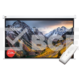 Экран 186x105см Motoscreen 16:9 настенно-потолочный(моторизованный) 84' Matt White (MW)