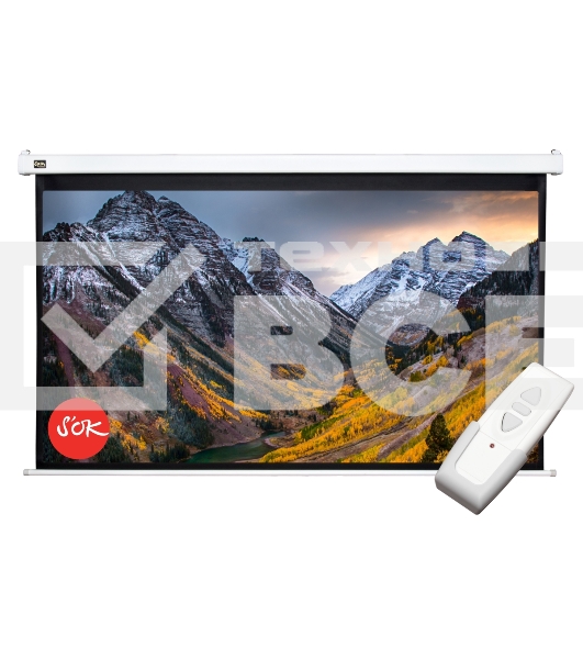 Экран 186x105см Motoscreen 16:9 настенно-потолочный(моторизованный) 84' Matt White (MW)