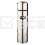 Термос Biostal (0,5 литра) в чехле, стальной, фото 1