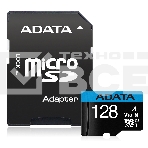 Флеш карта Micro SecureDigital 128Gb ADATA AUSDX128GUICL10A1-RA1 {MicroSDXC Class 10 UHS-I, SD adapter}, фото5
