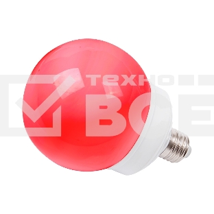 Лампа шар e27 12 LED  Ø100мм красная