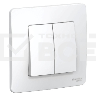 Переключатель 2-кл. СП BLANCA (сх.6+6) 10А 250В бел. SchE BLNVS106601