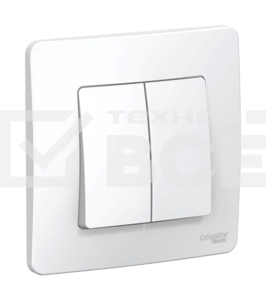 Переключатель 2-кл. СП BLANCA (сх.6+6) 10А 250В бел. SchE BLNVS106601