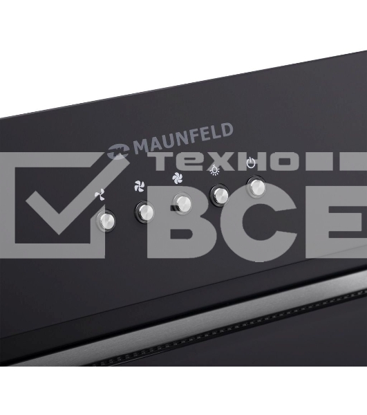 Вытяжка встраиваемая Maunfeld TRAPEZE 602IG черный управление: кнопочное (1 мотор)