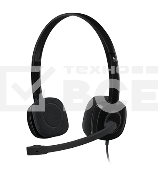 Наушники Logitech Headset H151 Stereo черный