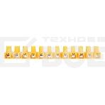 Клеммная винтовая колодка KВ-35 10-35, ток 80 A, полиэтилен желтый Rexant (10 шт./уп.), фото3