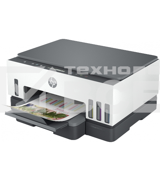 МФУ струйный HP Smart Tank 720 (6UU46A), A4, цветной, печ. до 15 стр/мин. (ч/б) до 9 стр/мин. (цвет), 1200x1200dpi (ч/б) 1200 x 4800 dpi (цвет), USB, Wi-Fi, BlueTooth, Air Print, Mopria