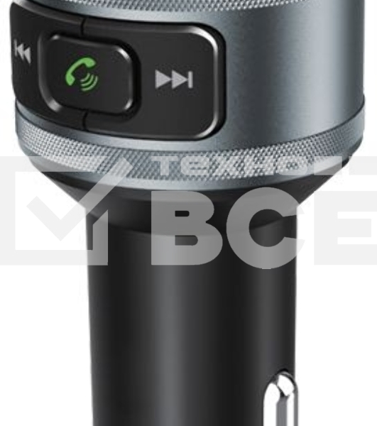 Автомобильный FM-модулятор Ritmix FMT-A707 черный MicroSD BT USB