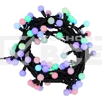 Гирлянда Мультишарики Ø17,5 мм, 10 м, черный каучук, 80 LED, цвет RGB, фото3