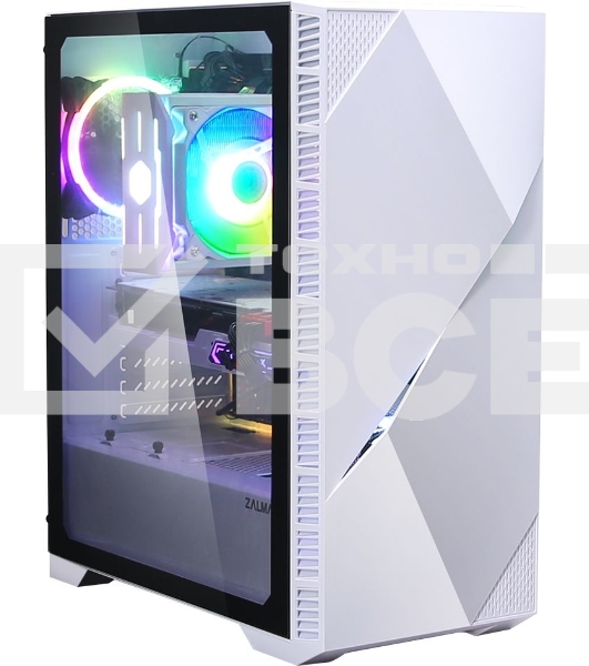 Компьютерный корпус MIDITOWER ATX W/O PSU Z3 ICEBERG WHITE ZALMAN