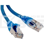 Патч-корд Hyperline PC-LPM-STP-RJ45-RJ45-C5e-0.5M-LSZH-BL Патч-корд F/­UTP, экранированный, Cat.5e, LSZH, 0.5 м, синий, фото 1