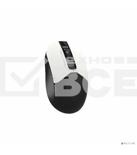 Мышь беспроводная A4Tech Fstyler FB12 белый/черный, 1200 dpi, радиоканал, Bluetooth, USB, кнопки - 3