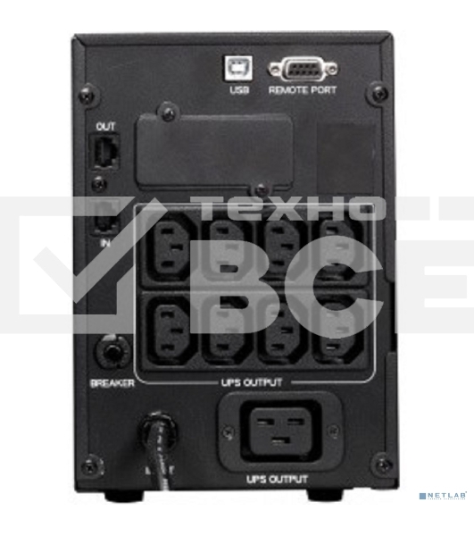 Источник бесперебойного питания Powercom Smart King Pro+ SPT-3000-II LCD 2400Вт 3000ВА черный