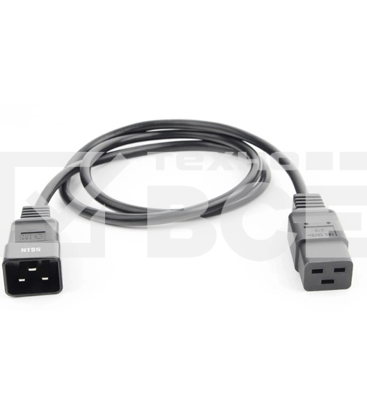 Шнур питания NTSS NTSS-PC19201 C19-C20 проводник.:3x1мм2 1.8м 220/250В 10А черный