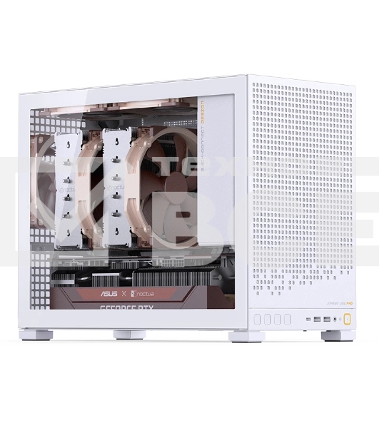 Корпус без блока питания Case JONSBO D32 PRO, Mini-Tower, TG, no fan, 2xUSB-A 3.2 + 1xUSB-C 3.2, mATX, mDTX, mITX White