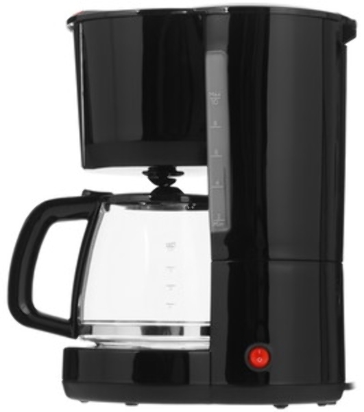 Кофеварка капельная BQ CM1008 черный/красный, исп. кофе - молотый, 1.25 л, 1000 Вт.