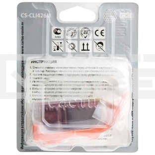 Картридж струйный Cactus CS-CLI426M пурпурный (8,4 мл.) для Canon MG5140/5240/6140/8140/MX884