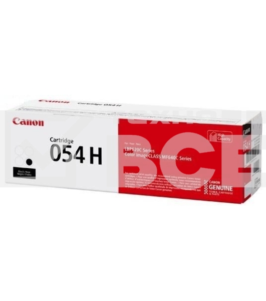 Картридж лазерный CANON 054H BK черный, увеличенной емкости для Canon i-Sensys LBP621Cw, Canon i-Sensys LBP621, Canon i-Sensys LBP623Cdw, Canon i-Sensys LBP623, Canon i-Sensys MF641Cw, Canon i-Sensys MF641, Canon i-Sensys MF643Cdw, Canon i-Sensys MF643, C