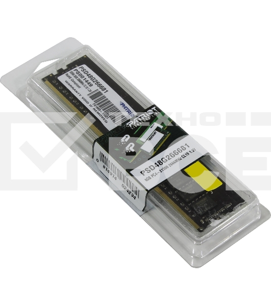 Оперативная память Patriot Signature, DDR4, 8GB (1x8 GB), 2666 MHz, CL19