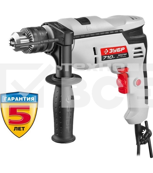 Дрель ЗУБР 'МАСТЕР' ДУ-710 ЭРМ2 ударная
