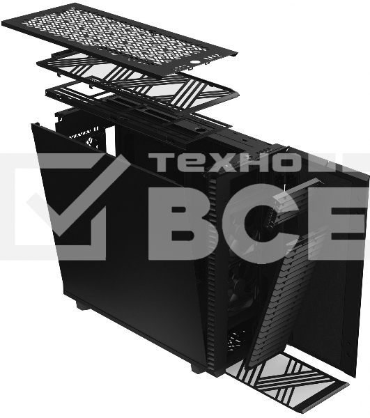 Корпус Fractal Design DEFINE 7 XL BLACK/full tower/E-ATX, EE-ATX, SSI-CEB, SSI-EEB/3x140mm fans inc./FD-C-DEF7X-01
