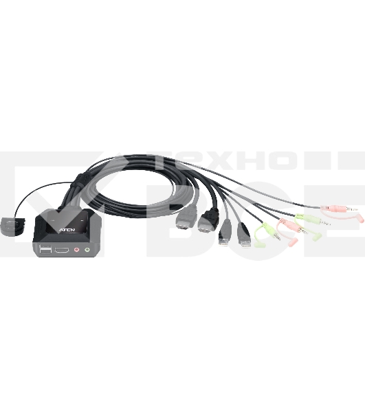 Переключатель ATEN 2-Port USB 4K HDMI Cable KVM Switch