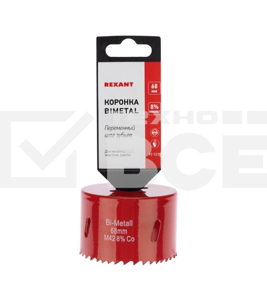 Коронка Bimetal  68 мм Rexant
