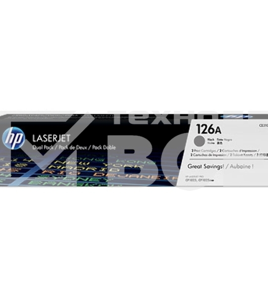 Картридж лазерный HP CE310AD черный двойная упаковка для LaserJet Pro CP102 2 х 1200 стр.