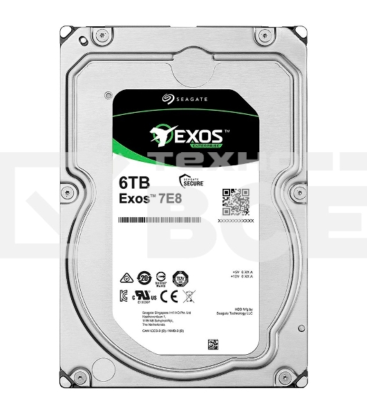 Жесткий диск Seagate Original SATA-III 4Tb ST4000NM000A Exos 7E8 (7200rpm) 256Mb 3.5