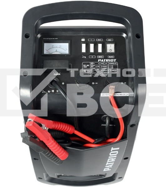 Устройство пуско-зарядное PATRIOT BCT-400 Start 220В±15% 2250Вт 12/24В з/п60/250А 65-700А/ч 14.5кг