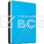 Накопитель Portable HDD 5TB WD My Passport (Blue), USB 3.2 Gen1, 107x75x19mm, 210g /12 мес./, фото3
