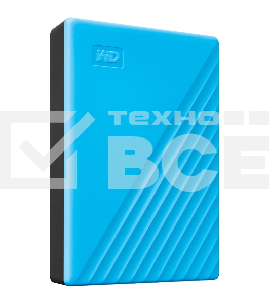 Накопитель Portable HDD 5TB WD My Passport (Blue), USB 3.2 Gen1, 107x75x19mm, 210g /12 мес./
