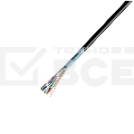Кабель витая пара Rexant F/UTP, категория 5e, ZH нг(А)-HF, 4PR, 24AWG, внешний, черный, 305 м, фото 1