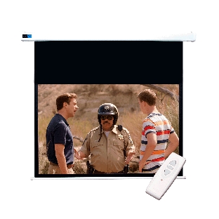 Экран Cinema S'OK SCPSM-332x186FG-ED90 Pro 150'' 16:9 настенно-потолочный, моторизованный, Fiberglass, белый корпус, Extra Drop 90 см