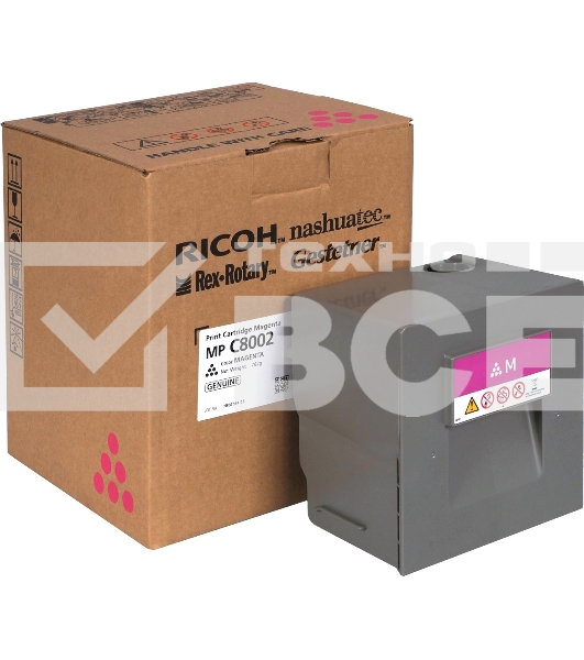 Картридж лазерный красный Ricoh MP C8002